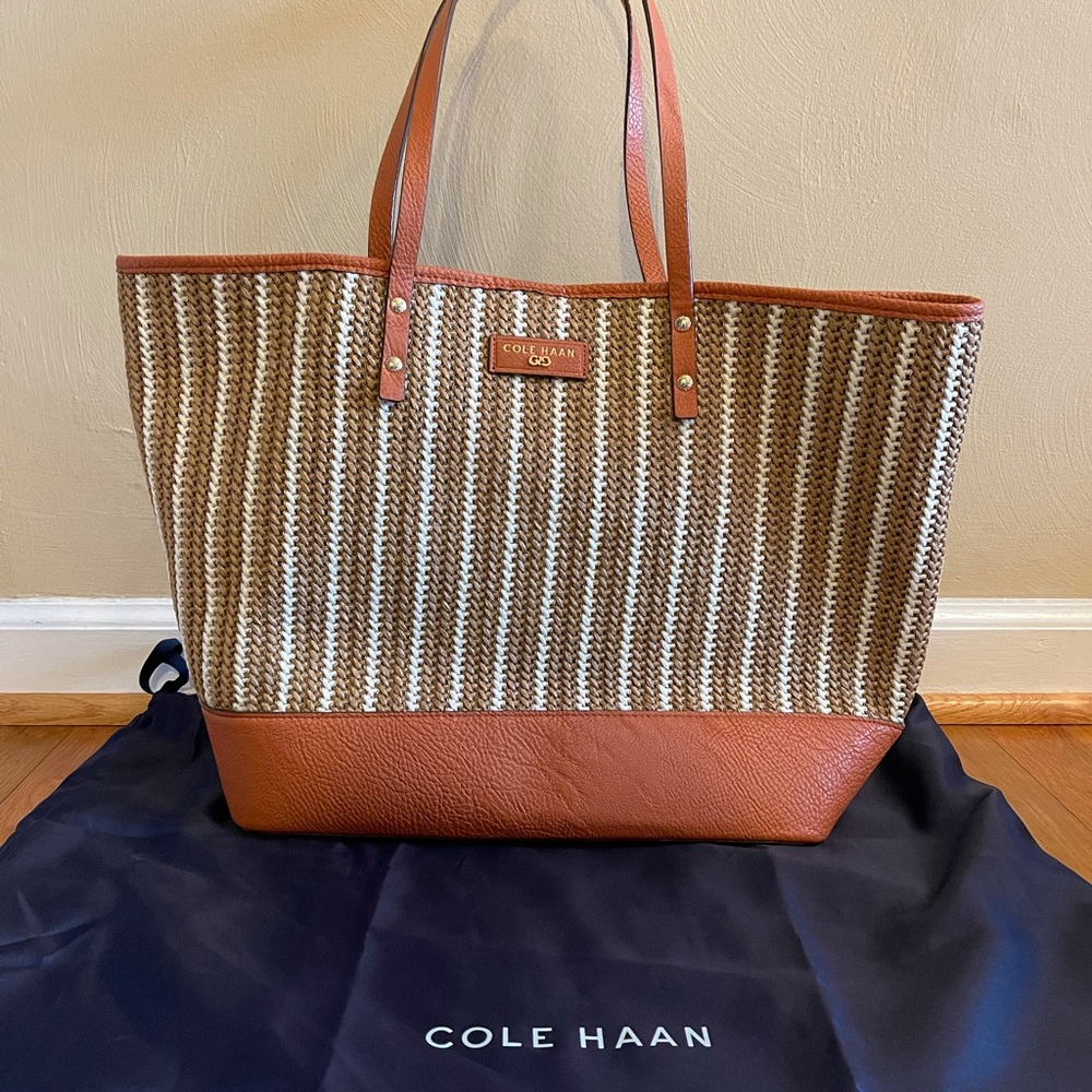 Cole Haan Straw Tote